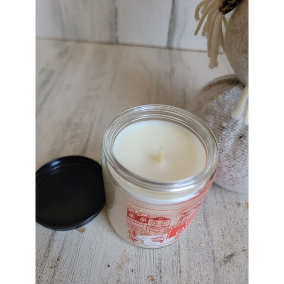 Tabletop snowman bath body works winter candy apple candle Xmas set decor - Picture 3 of 9